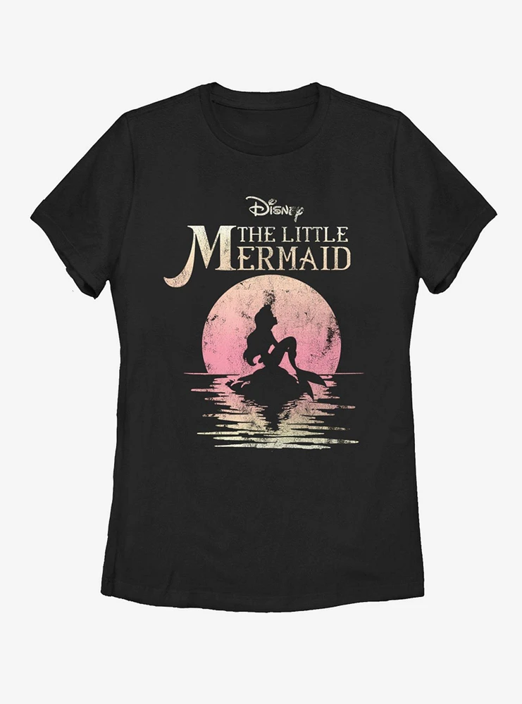 Disney The Little Mermaid Moon Womens T-Shirt