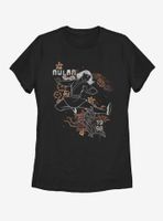 Disney Mulan Outline Womens T-Shirt