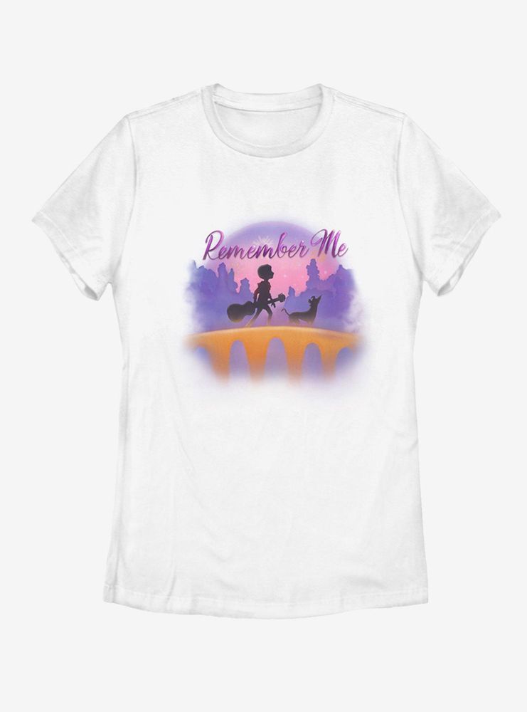 Disney Pixar Coco Bridge Air Brush Womens T-Shirt