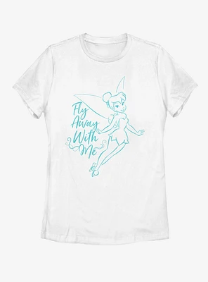 Disney Tinker Bell Fly Away With Me Womens T-Shirt