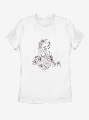 Disney Mulan Floral Womens T-Shirt