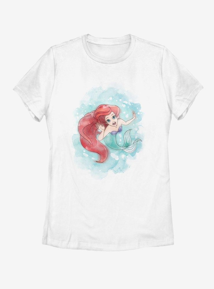 Disney The Little Mermaid Sea Colors Womens T-Shirt