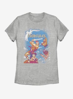 Disney Hercules Box Fade Womens T-Shirt