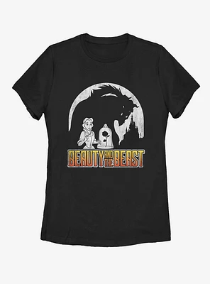 Disney Beauty and The Beast Dark Womens T-Shirt
