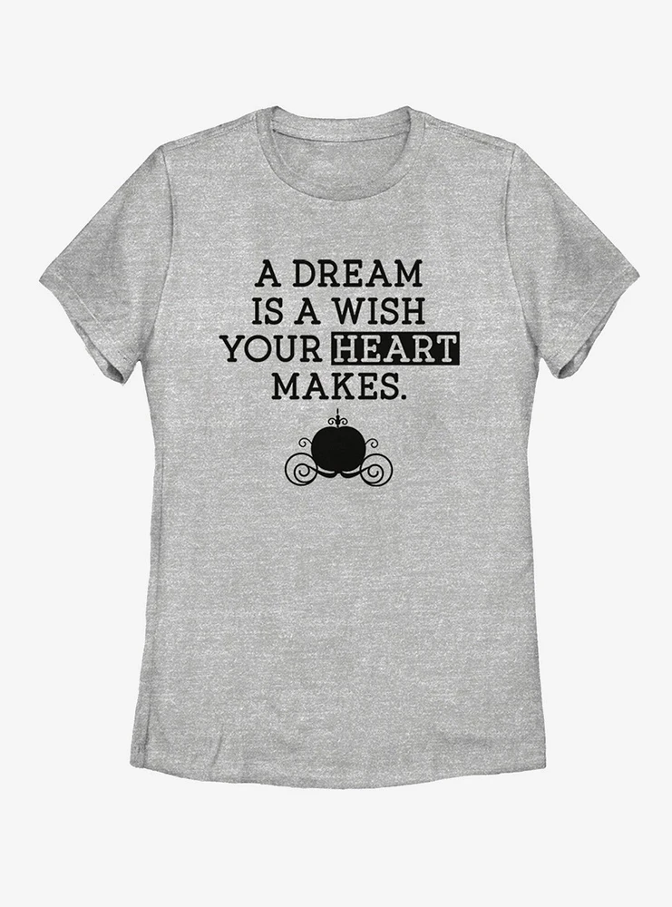 Disney Cinderella Dream Wish Womens T-Shirt