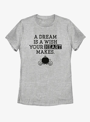 Disney Cinderella Dream Wish Womens T-Shirt