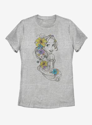 Disney Tangled Rapunzel Sketch Womens T-Shirt