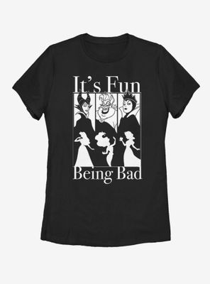 Disney VillainsBad Fun Womens T-Shirt