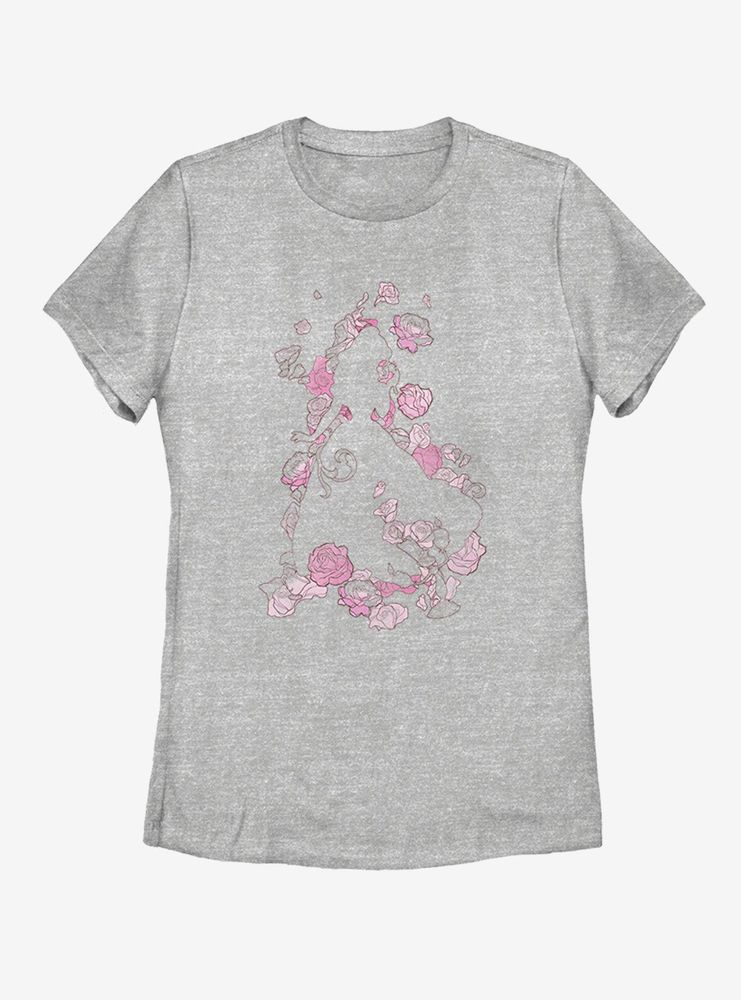 Boxlunch Disney Beauty and The Beast Silhouette Womens T-Shirt