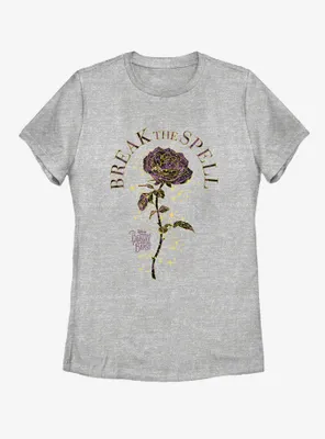 Disney Beauty and The Beast Rose Spells Womens T-Shirt