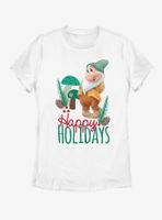 Disney Snow White Bashful Christmas Womens T-Shirt