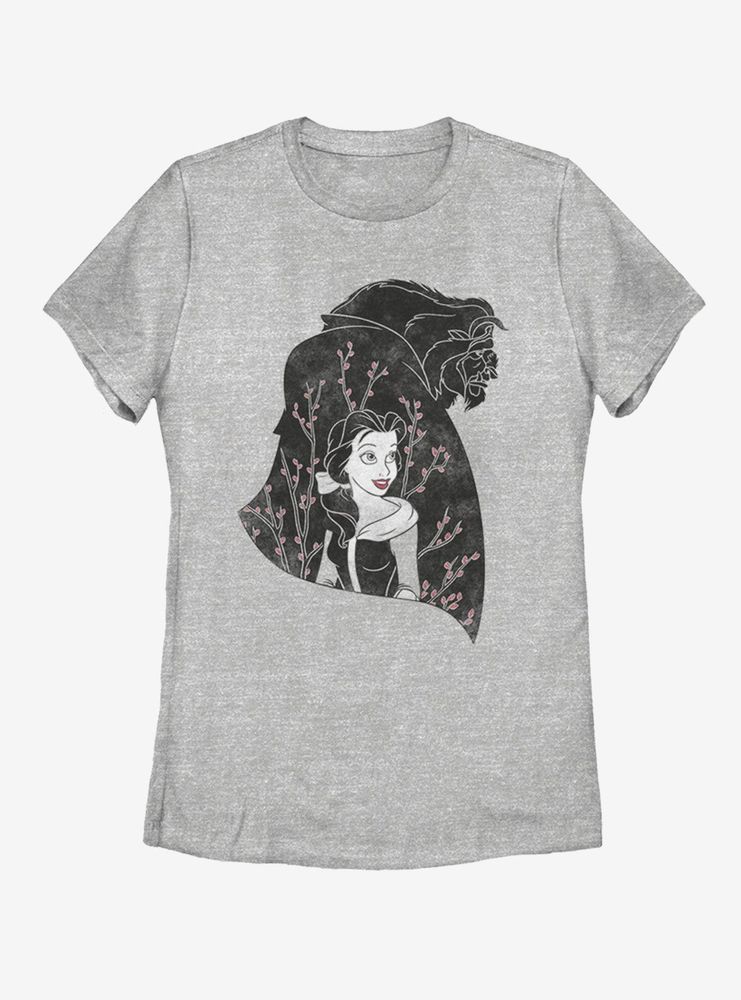 Disney Beauty and The Beast My Heart Womens T-Shirt