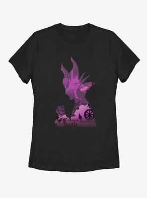 Disney Sleeping Beauty Maleficent Shadow Womens T-Shirt