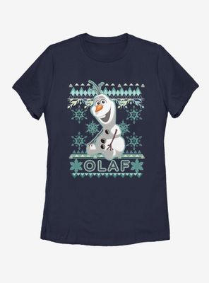 Disney Frozen Olaf Fade Xmas Womens T-Shirt