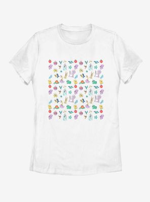 Disney The Little Mermaid Doodles Womens T-Shirt