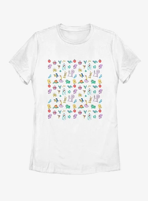 Disney The Little Mermaid Doodles Womens T-Shirt