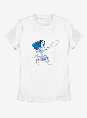 Disney Moana Watercolor Womens T-Shirt