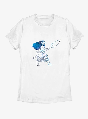 Disney Moana Watercolor Womens T-Shirt