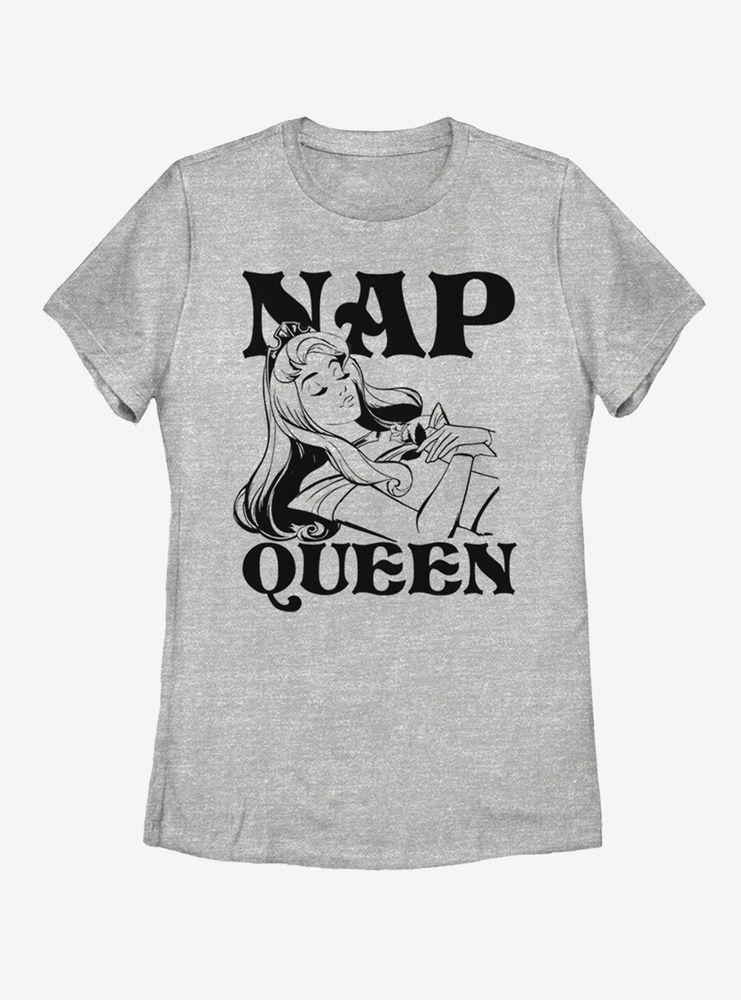 Disney Sleeping Beauty Aurora Nap Queen Womens T-Shirt