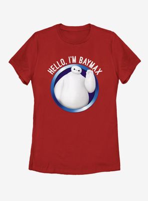 Disney Big Hero 6 Baymax Hello Womens T-Shirt