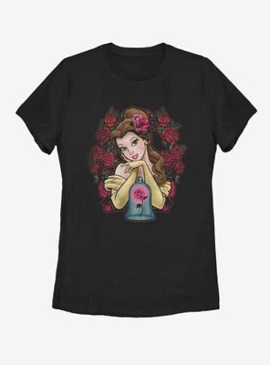 Disney Beauty and The Beast Rose Bell Womens T-Shirt