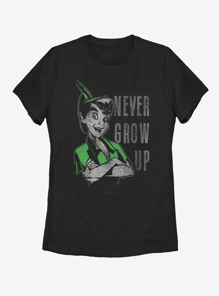 Disney Peter Pan Don't Grow Womens T-Shirt