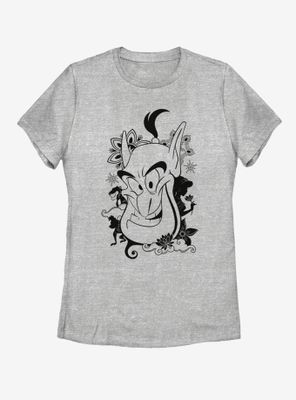 Disney Aladdin Genie Lotus Womens T-Shirt