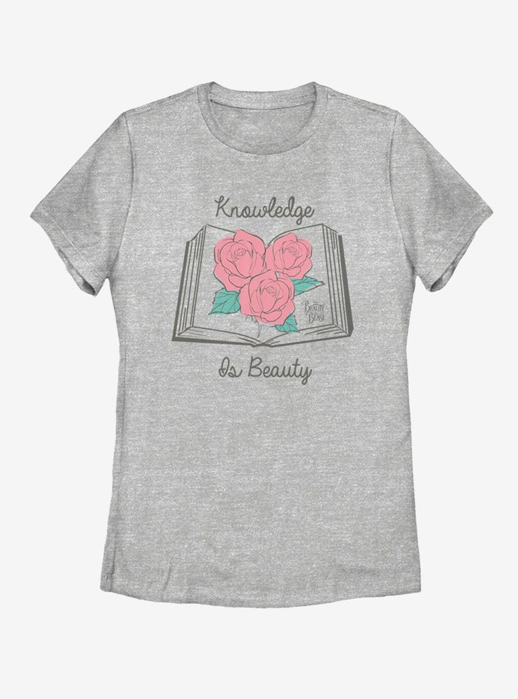 Disney Beauty and The Beast Knowledge Is Womens T-Shirt