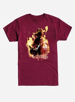 A Nightmare On Elm Street Freddy Flames T-Shirt