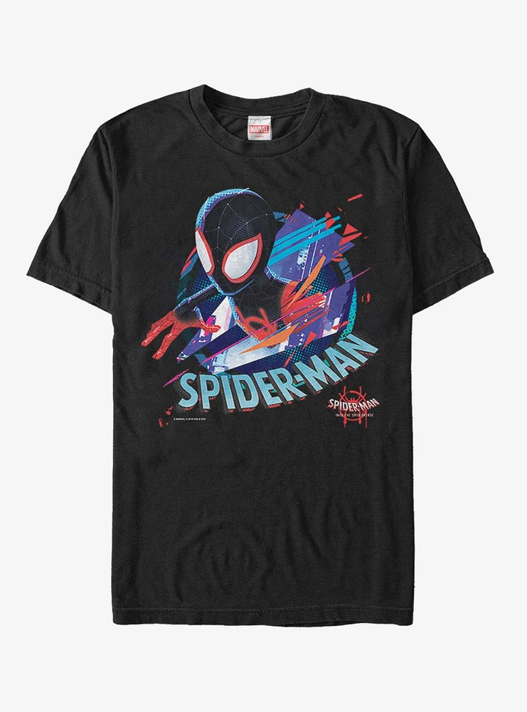 Marvel Spider-Man Spider-Verse Cracked Spider T-Shirt