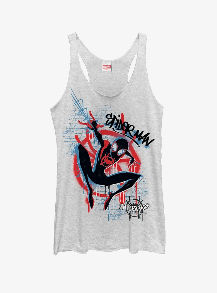 Marvel Spider-Man Spider-Verse Graffiti Spider Girls Tank