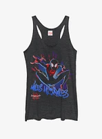 Marvel Spider-Man: Into The Spider-Verse  Spidey Explosion Girls Tank