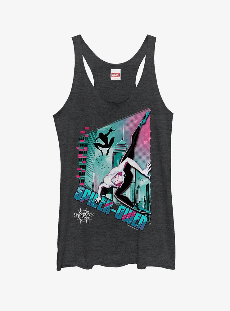 Marvel Spider-Man: Into The Spider-Verse Ghost-Spider Panel Girls Tank Top