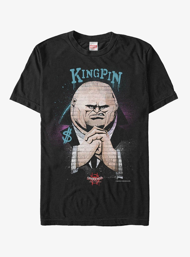 Marvel Spider-Man: Into The Spider-Verse Brick Wall Kingpin T-Shirt