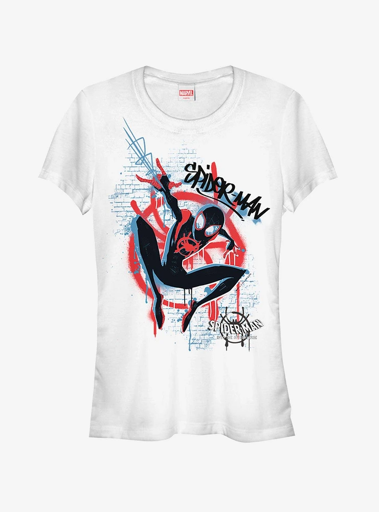 Marvel Spider-Man Spider-Verse Graffiti Spider Womens T-Shirt