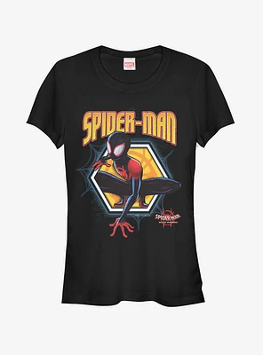 Marvel Spider-Man: Into The Spider-Verse  Golden Miles Womens T-Shirt