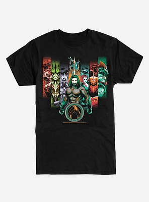 DC Comics Aquaman Character Lineup T-Shirt
