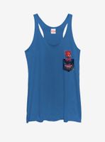 Marvel Spider-Man: Into the Spider-Verse Spider Ham Faux Pocket Womens Tank Top