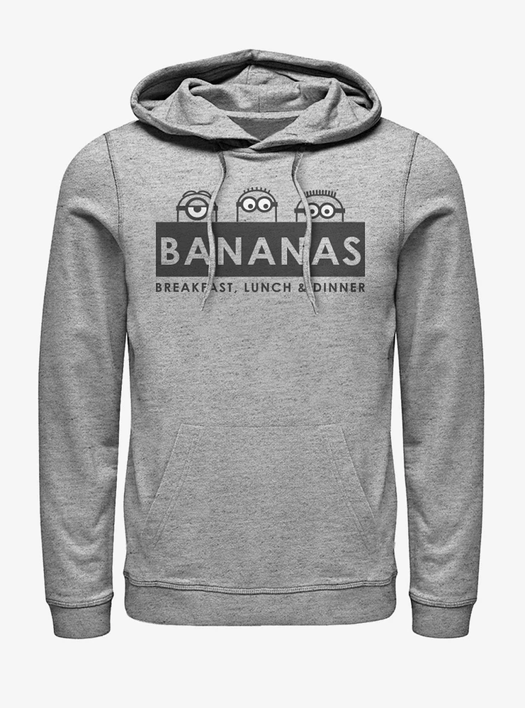 Minions Bananas Breakfast Lunch Dinner Hoodie