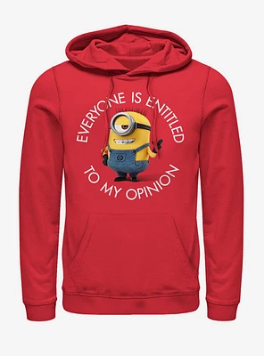 Minions My Opinion Hoodie