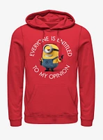 Minions My Opinion Hoodie