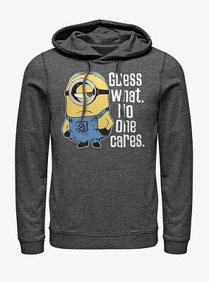 Minions No One Cares Hoodie