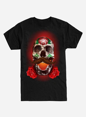 Mustace Sugar Skull T-Shirt
