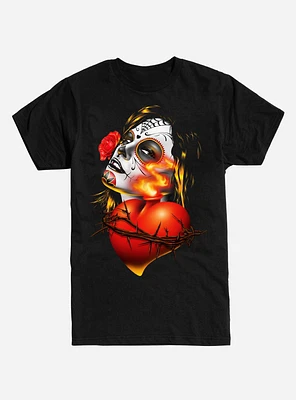 Sacred Heart Muertos Girl T-Shirt