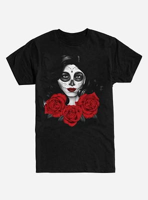 Muertos Girl Roses T-Shirt