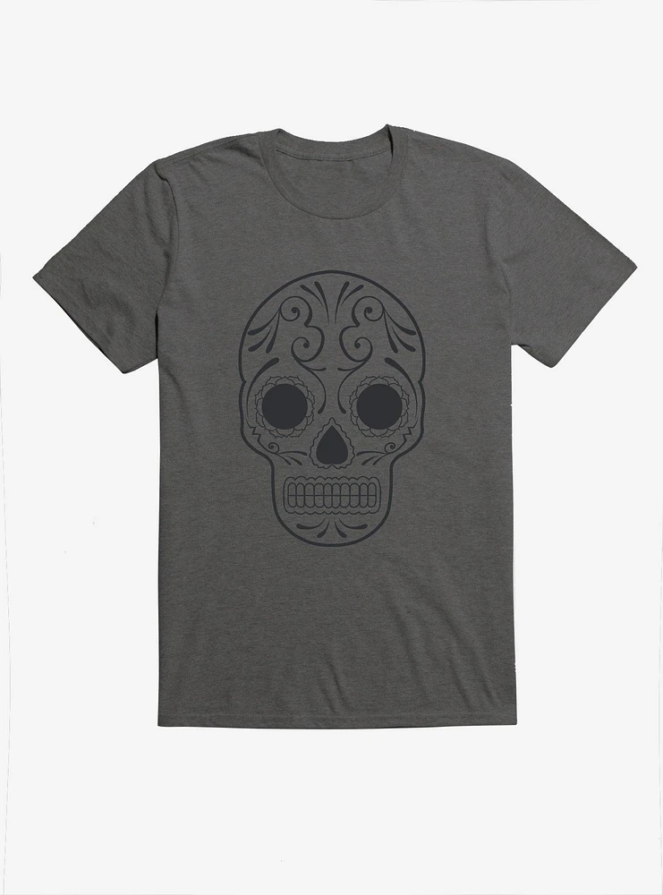 Grey Sugar Skull T-Shirt