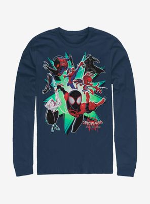 Marvel Spider-Man Group Spider-Verse Long-Sleeve T-Shirt