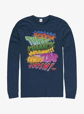 Marvel Spider-Man Sound Effects Long-Sleeve T-Shirt