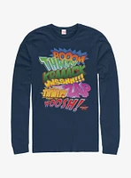 Marvel Spider-Man Sound Effects Long-Sleeve T-Shirt