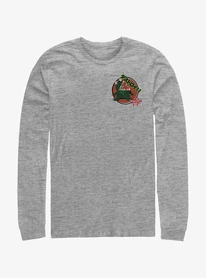 Marvel Spider-Man Godzilla Sticker Pocket Long-Sleeve T-Shirt